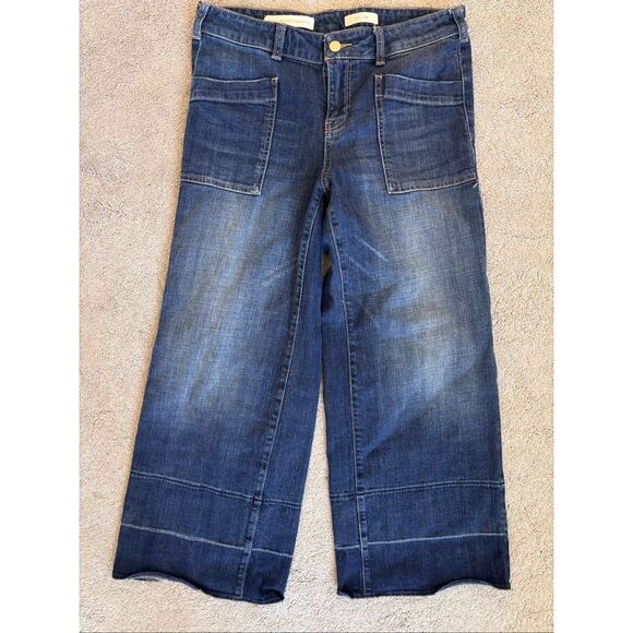 NWOT Anthropologie Pilcro Melanie wide leg crop Jean, Sz 29, $148 E17 - Picture 2 of 7
